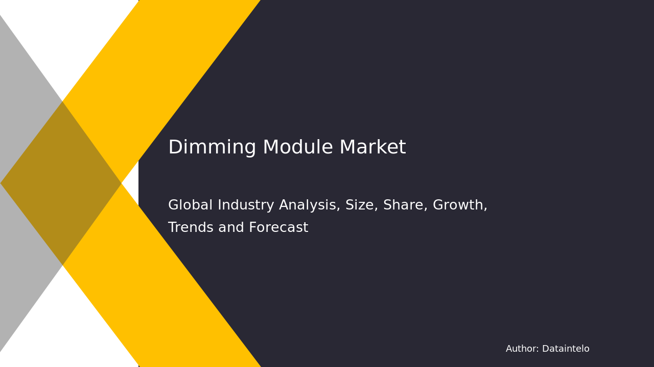 Dimming Module Market Research Report 2032