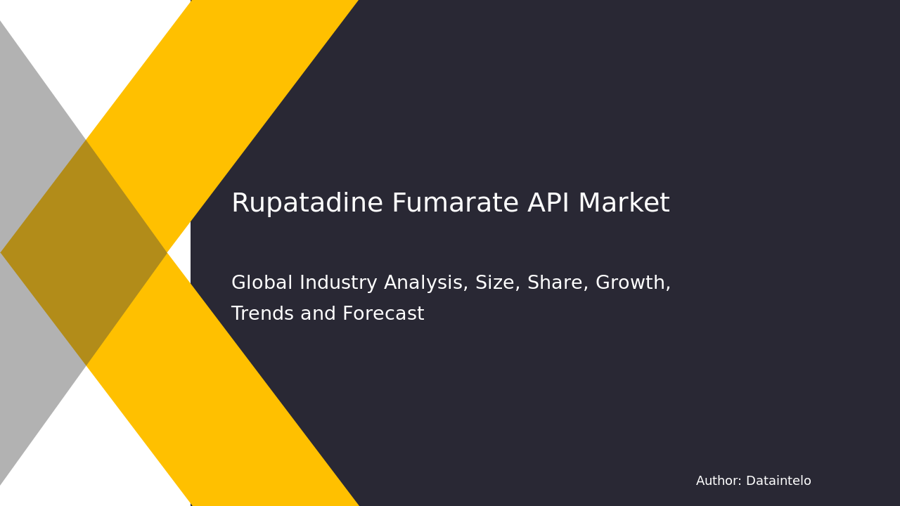 Request For Sample of Rupatadine Fumarate API Market Research Report 2032