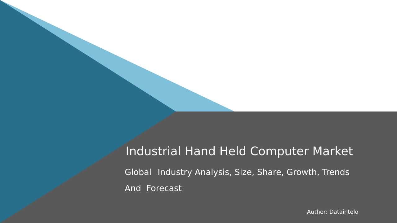 Industrial Hand Held Computer Market Research Report 2032