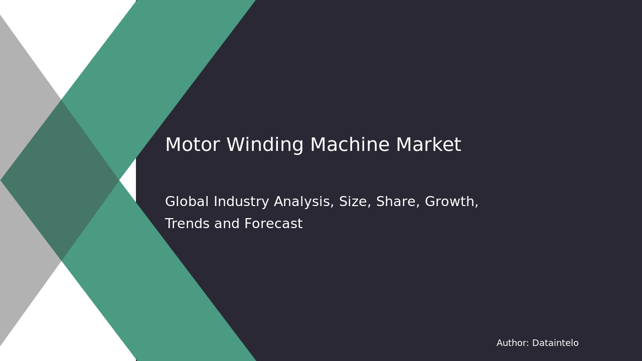 Motor Winding Machine Market Research Report 2032