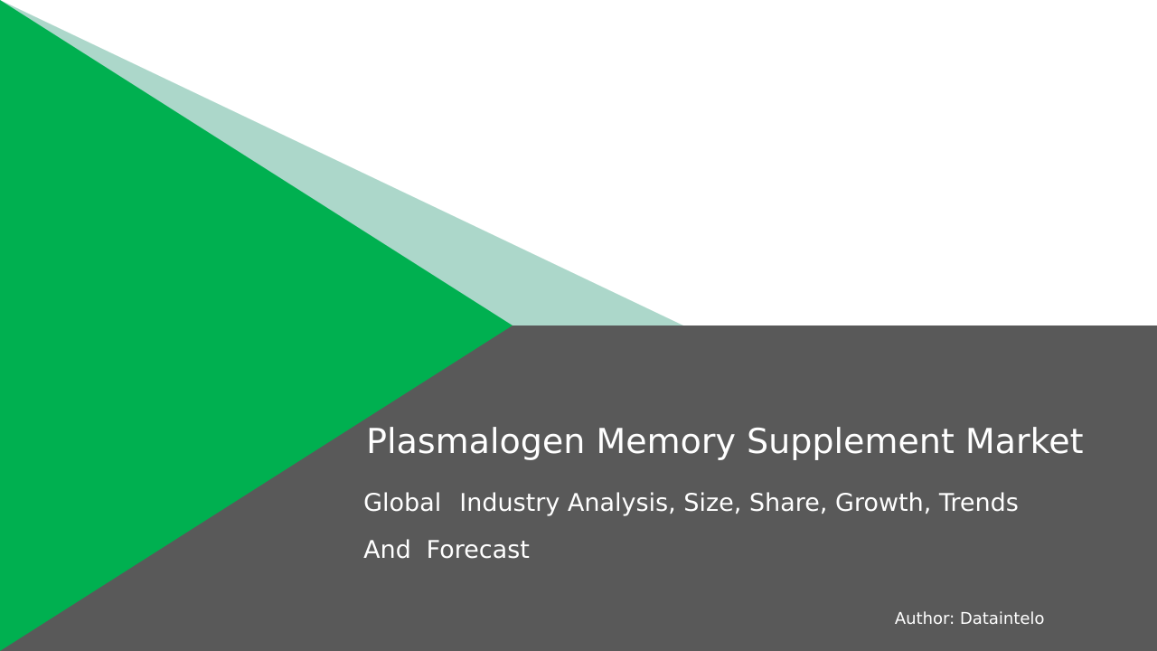 Request For Sample of Plasmalogen Memory Supplement Market Research Report 2032