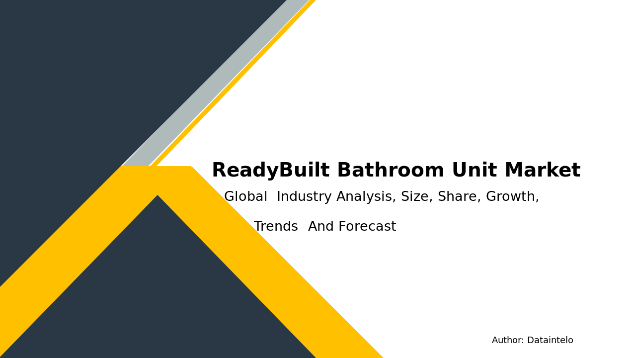 Request For Sample of Ready-Built Bathroom Unit Market Research Report 2032