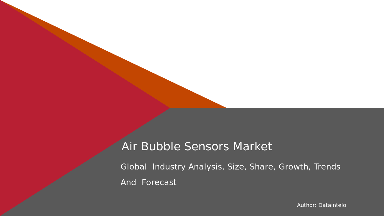 Request For Sample of Air Bubble Sensors Market Research Report 2032