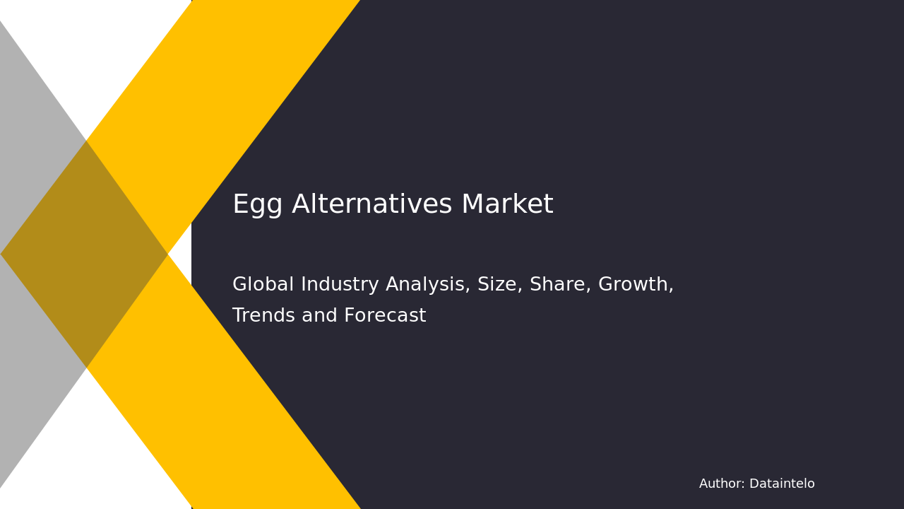 Egg Alternatives Market Research Report 2032