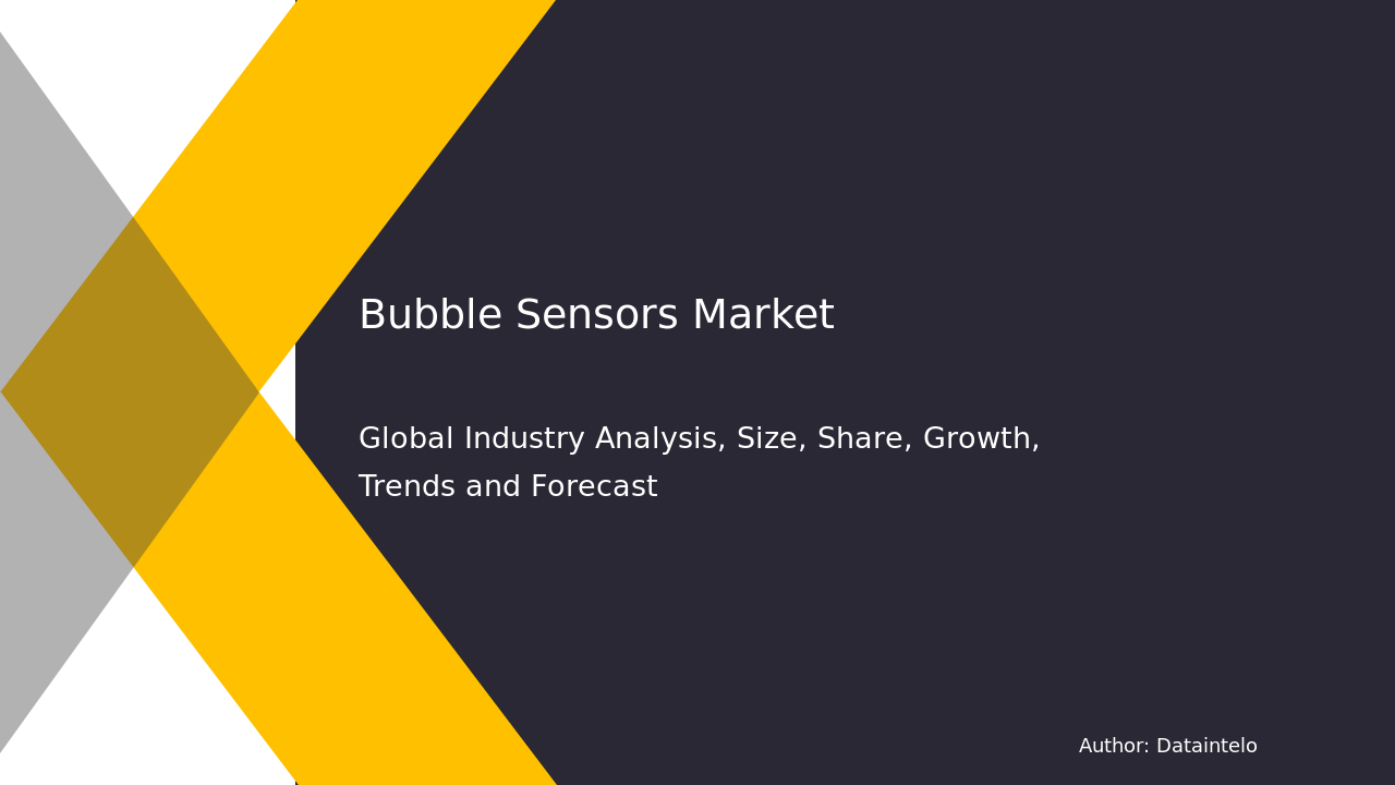 Request For Sample of Bubble Sensors Market Research Report 2032