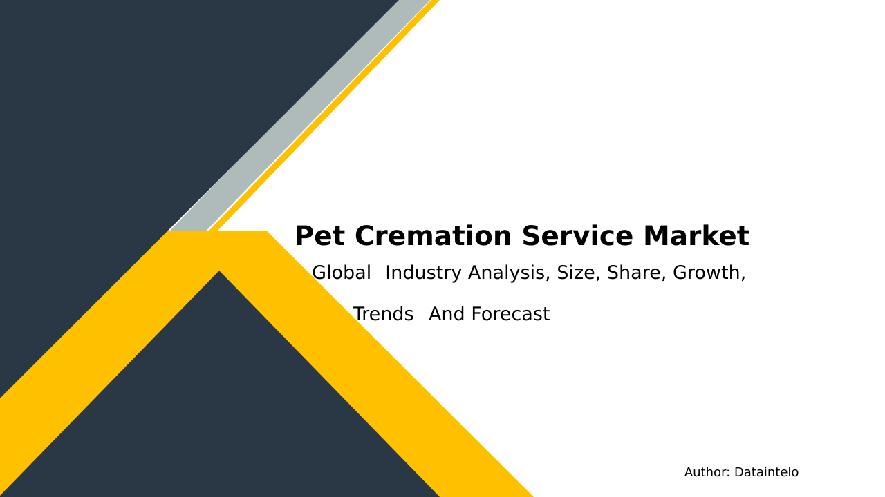 Pet Cremation Service Market Research Report 2032