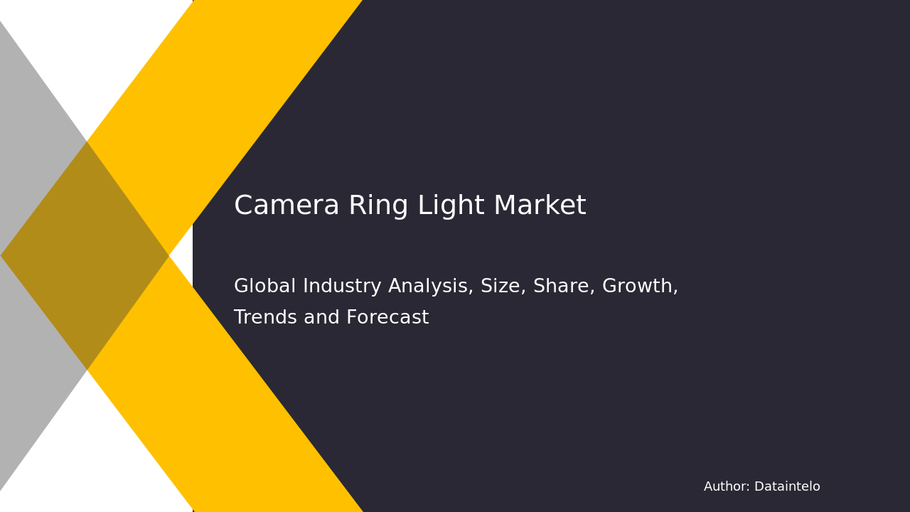 Request For Sample of Camera Ring Light Market Research Report 2032