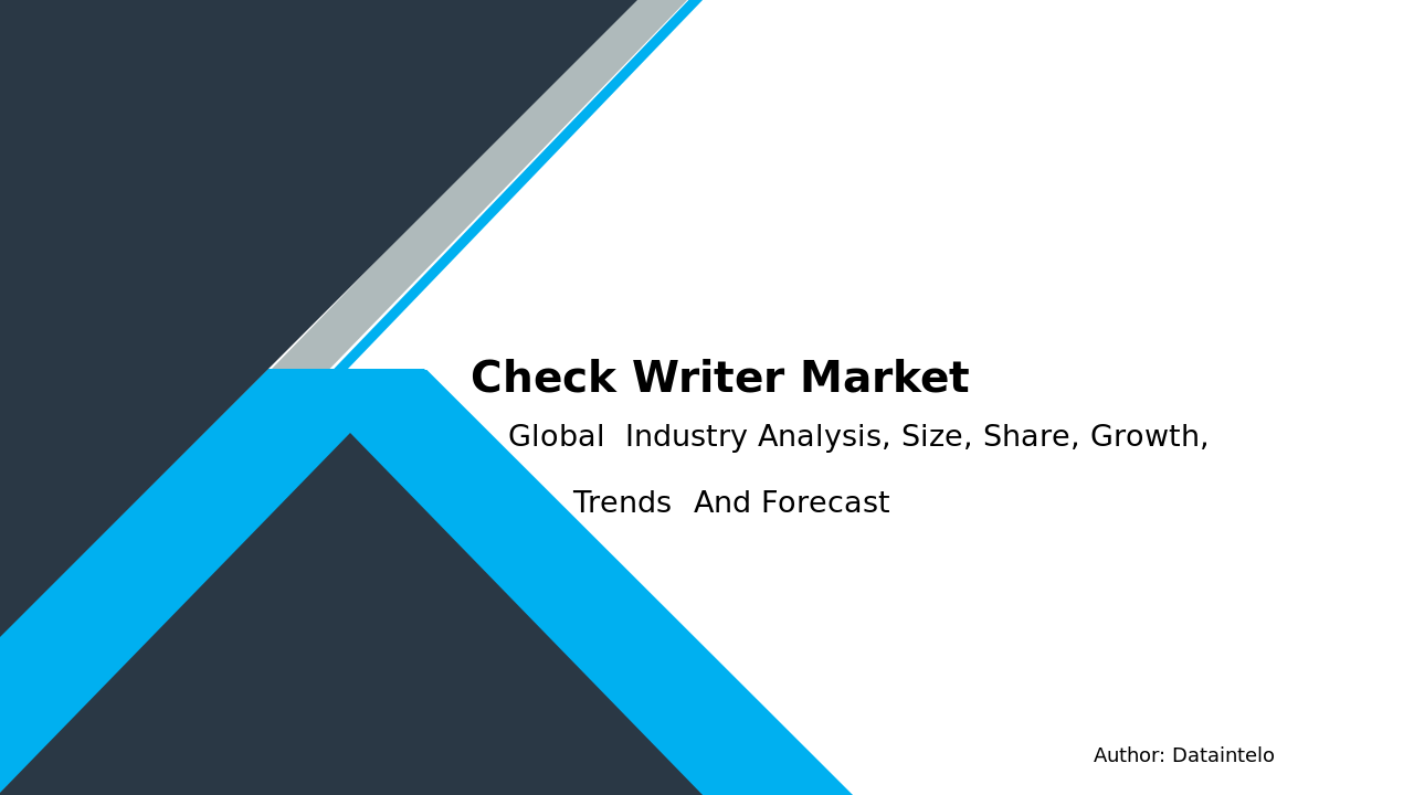 Check Writer Market Research Report 2032