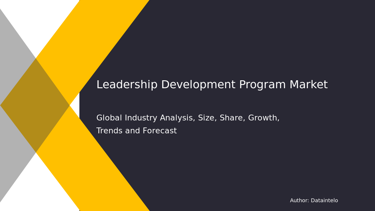 Leadership Development Program Market Growth & Trends [2032]