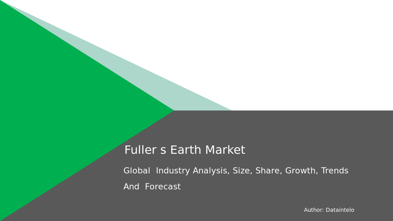 Fuller s Earth Market Size, Share Research Report | 2032